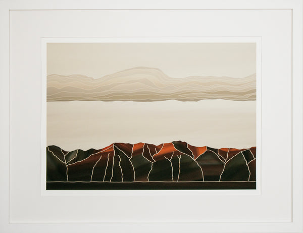 Framed Print - Sun's Caress, Kakanui Mountains