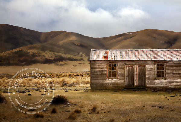 Unframed Photographic Print - Home Hills Run Cookhouse, Maniototo