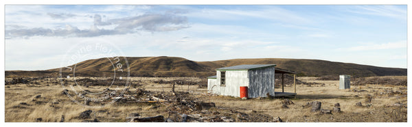 Framed Print - Hut, Hawkdun Runs Road