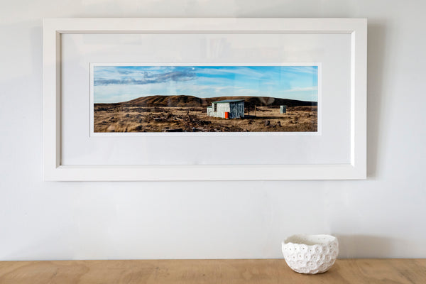 Framed Print - Hut, Hawkdun Runs Road